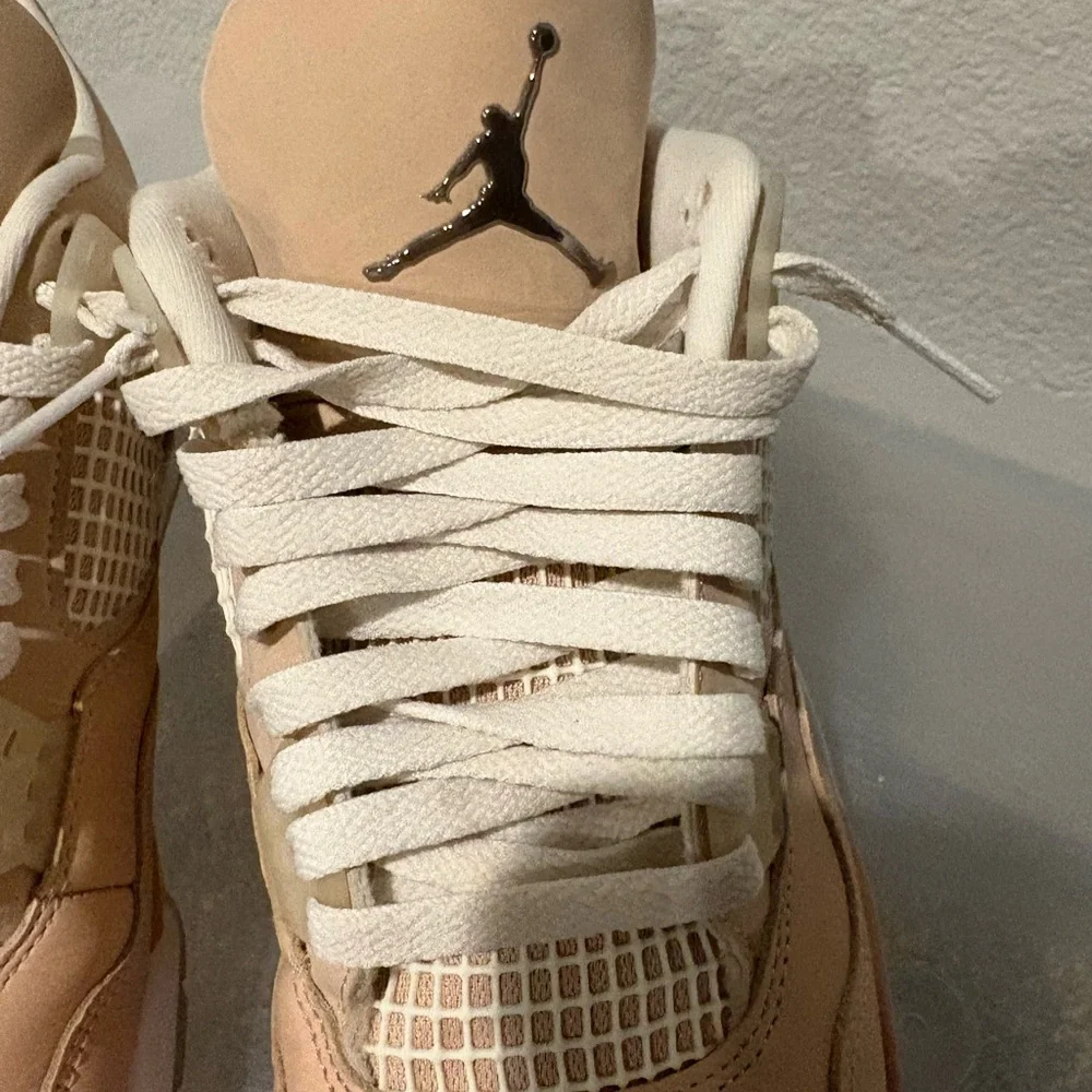 Jordan Women's Sneakers in Tan and White - Picture 4 of 12
